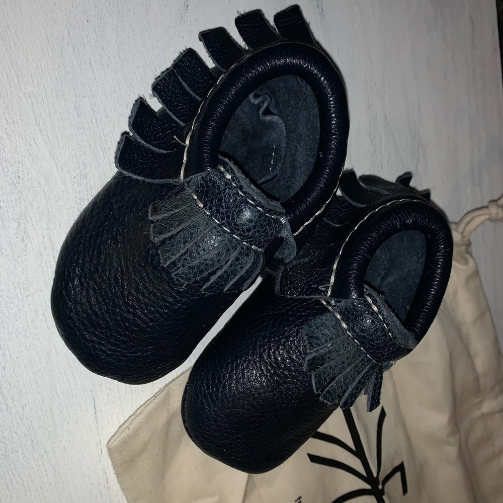 Navy Blue Freshly Picked Moccasins